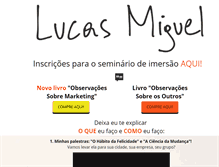 Tablet Screenshot of lucasmiguel.com
